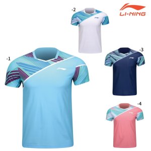 画像1: LI-NING　ユニゲームシャツ　ネイビー　Sサイズ/AAYU153 (1)